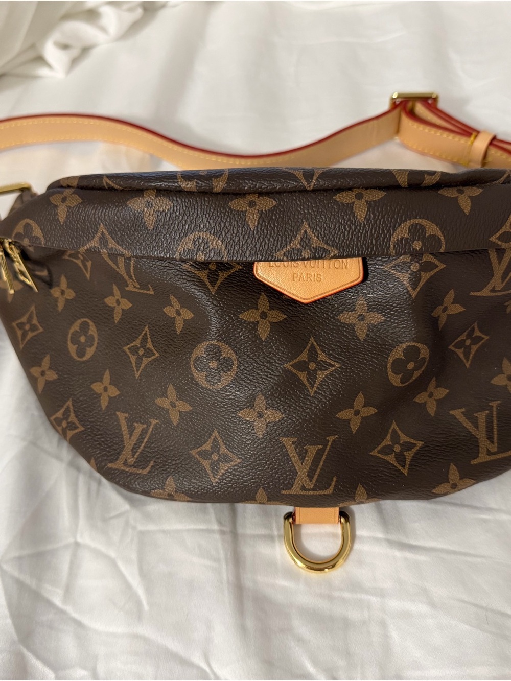 Brown Monogram Inspired Canvas Bumbag